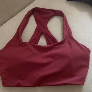 Lululemon Athletica Deep Red Sports Bra